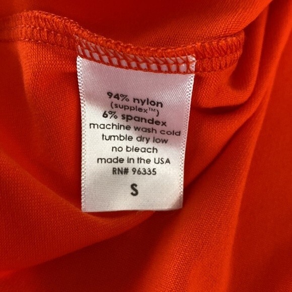 Susana Monaco Cold Shoulder Knot Front Ruffle Trim Blouse Flutter Sleeve Vibrant - Picture 7 of 11